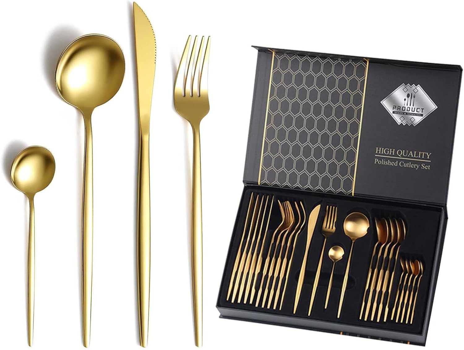 طقم معالق الدهبي