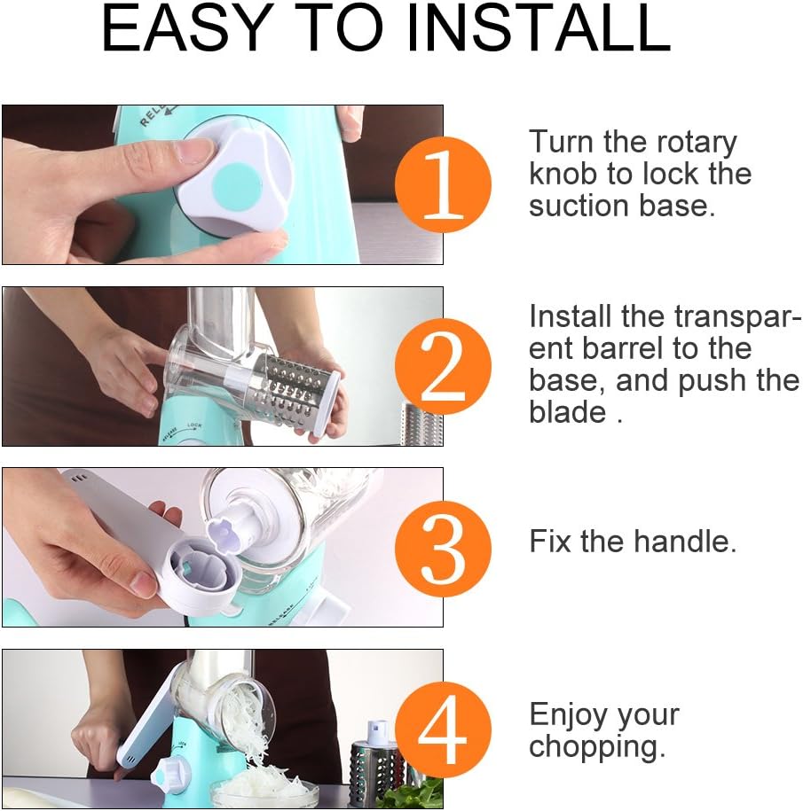 مبشرة الخضار الدوارة (Rotary Drum Grater)