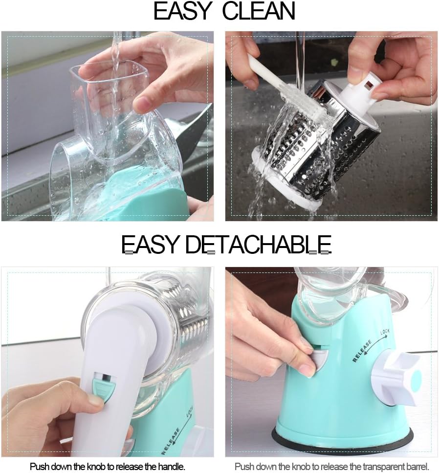 مبشرة الخضار الدوارة (Rotary Drum Grater)